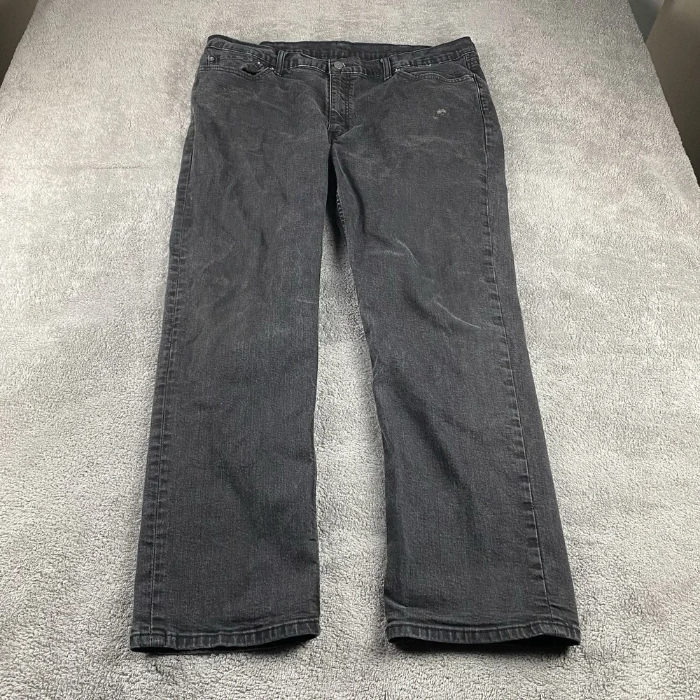 Levis 514 Straight Jeans Mens 40x28.5 Black Mid‎ Rise